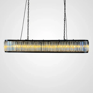 Изображение Люстра Rh 1920S Odeon Clear Glass Black 180 By Imperiumloft