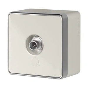 Изображение ТВ-розетка оконечная Gallant (шампань рифленый) WL15-21-01