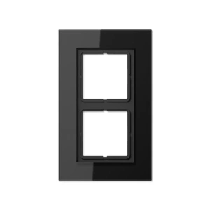 Изображение Рамка на 2 поста LS plus черное стекло LSP982GLSW Jung