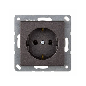 Изображение Розетка с заземлением 16А 250В EcoProfi Deco антрацит EP1420AN Jung