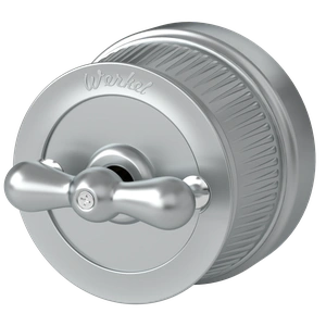 Изображение Переключатель одноклавишный (Матовый хром) ретро WL19-01-03