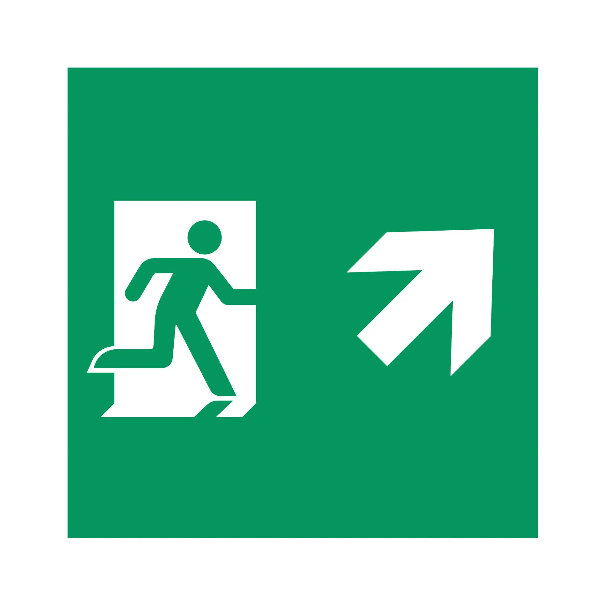 Пиктограмма EMGP-MARK-MA-RUP (Человек, Вверх-Вправо) (Arlight, Пластик)